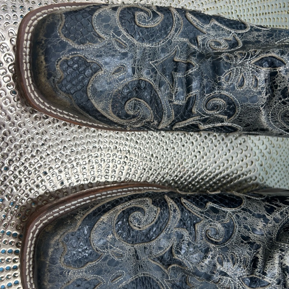 Corral men 12 exotic inlay cowboy boots - Picture 3 of 12